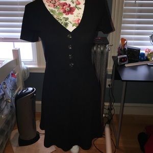 Forever 21 dress. Black with buttons along front